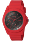 Watch strap (Strap + Case combination) Fossil FS5289 Silicone Red 22mm